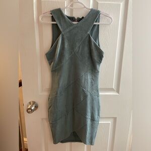 Windsor Store Green Suede Dress